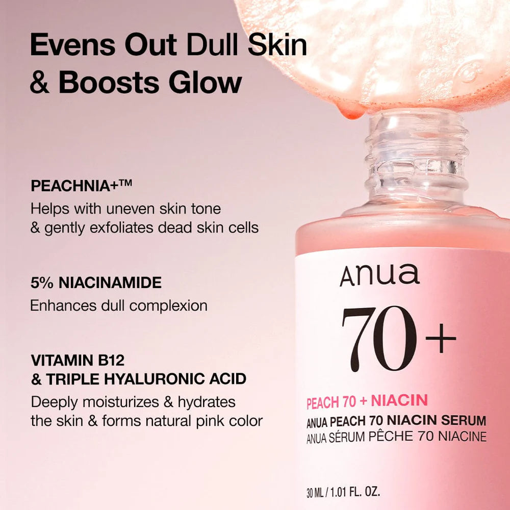 ANUA-Peach 70% Niacinamide Serum -30 ml
