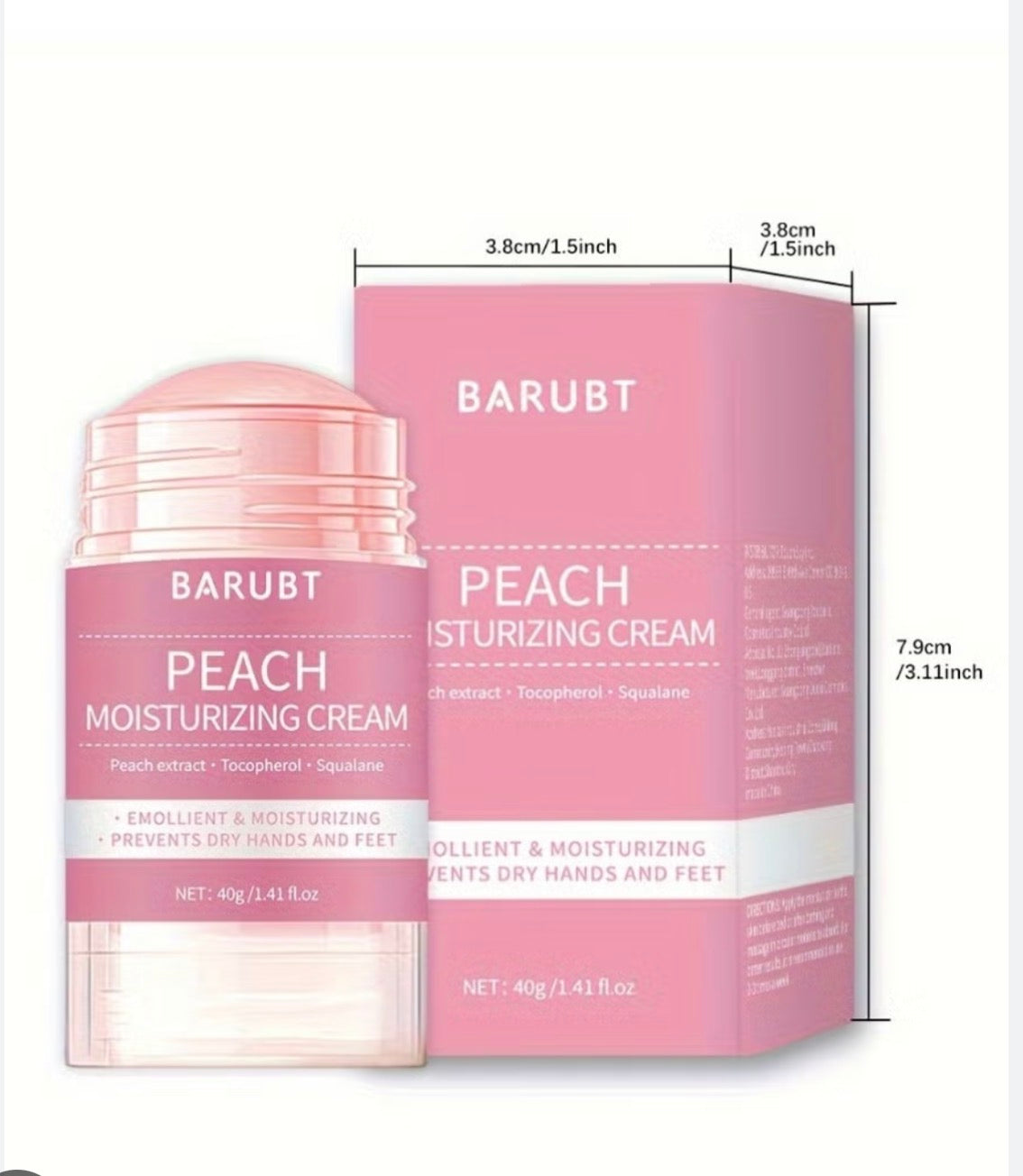 Peach Moisturizing Cream Heals Dry and Cracked Feet
