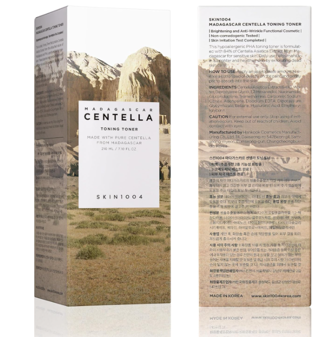 Skin1004- Centella Toning Toner Mild Daily Exfoliating Toner-210ml